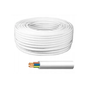 YDY napájecí kabel 5x4 bílý